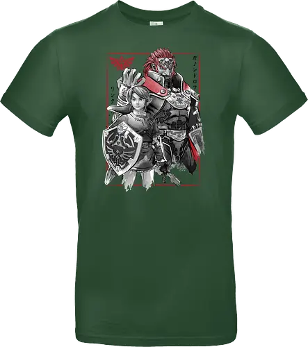 The hero and the evil sumi e