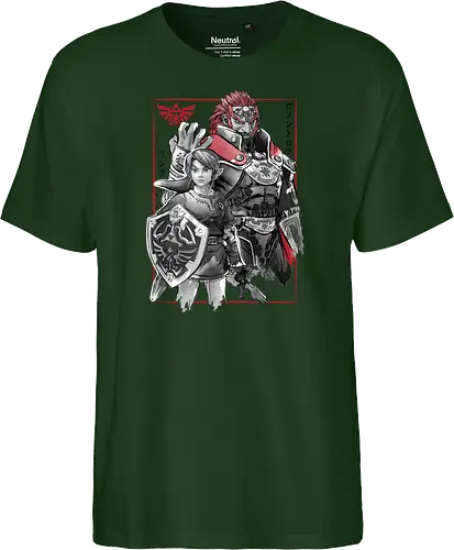 The hero and the evil sumi e