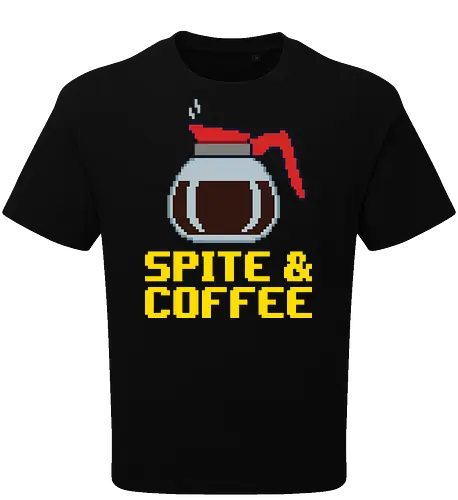 Fueled By Spite & Coffee - Funny Retro Pixel Art