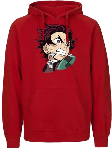 Tanjiro Kamado- Kimetsu no Yaiba fanart  - Slayer, anime, anime and manga, anime art, anime fanart, anime character - Fairtrade Hoodie