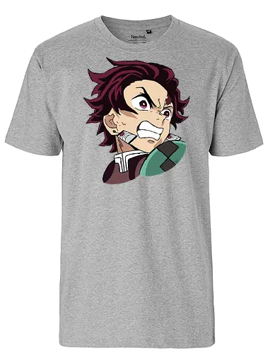 Tanjiro Kamado- Kimetsu no Yaiba fanart  - Slayer, anime, anime and manga, anime art, anime fanart, anime character - Fairtrade T-Shirt