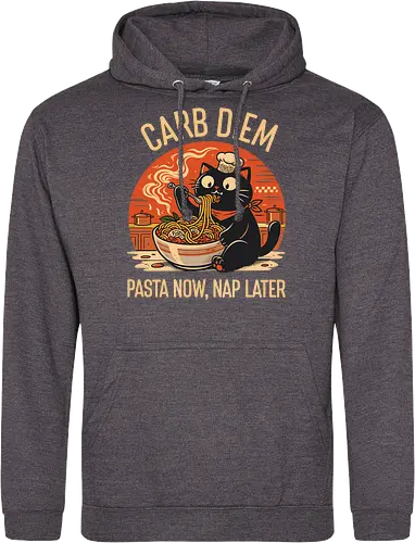 Schwarze Katze Pasta Retro Design