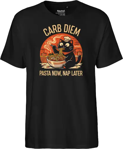 Schwarze Katze Pasta Retro Design