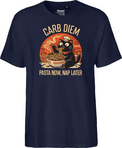 Schwarze Katze Pasta Retro Design