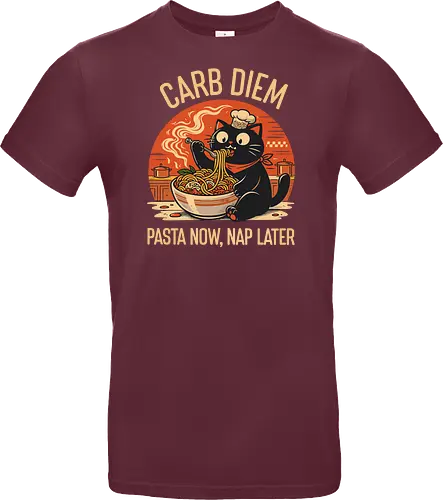 Schwarze Katze Pasta Retro Design