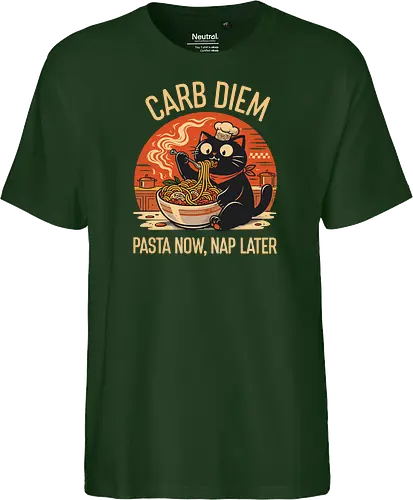 Schwarze Katze Pasta Retro Design