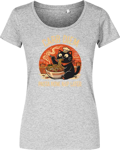 Schwarze Katze Pasta Retro Design