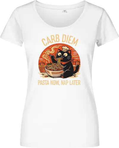 Schwarze Katze Pasta Retro Design