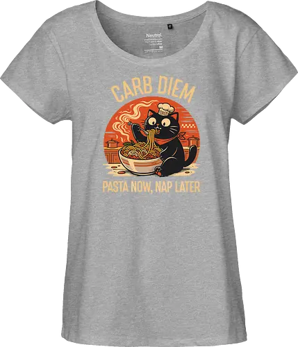 Schwarze Katze Pasta Retro Design