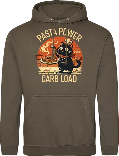 Lustige Katze Carb Load Retro Design