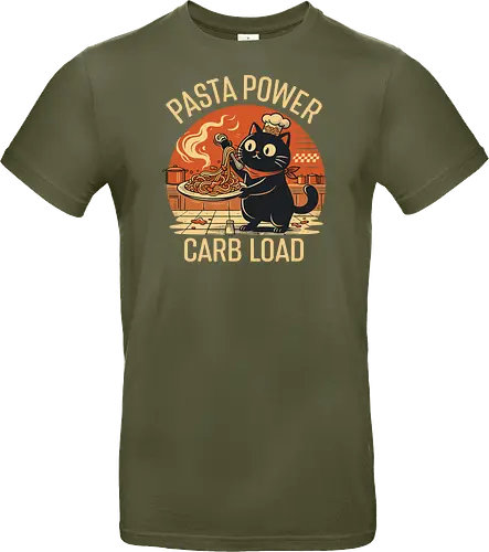 Lustige Katze Carb Load Retro Design