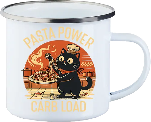 Lustige Katze Carb Load Retro Design