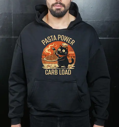 Lustige Katze Carb Load Retro Design