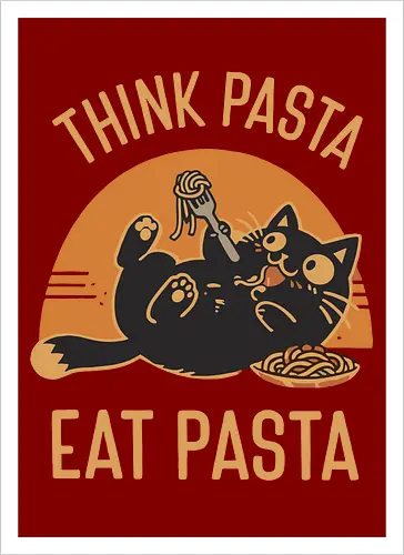 Süße Schwarze Katze Retro Design