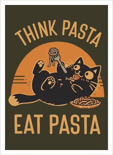 Süße Schwarze Katze Retro Design