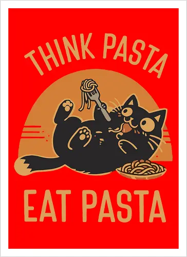 Süße Schwarze Katze Retro Design