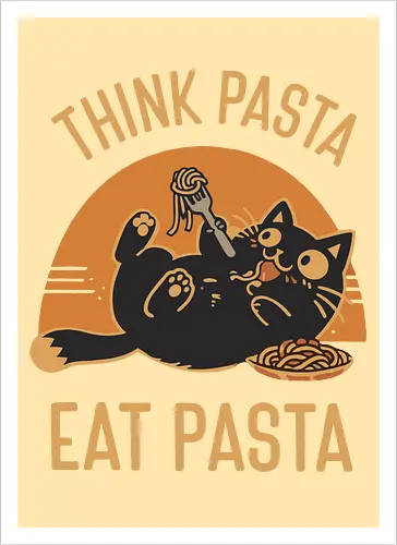 Süße Schwarze Katze Retro Design