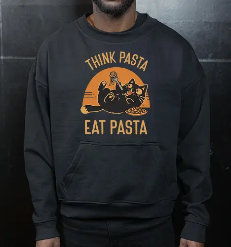 Süße Schwarze Katze Retro Design