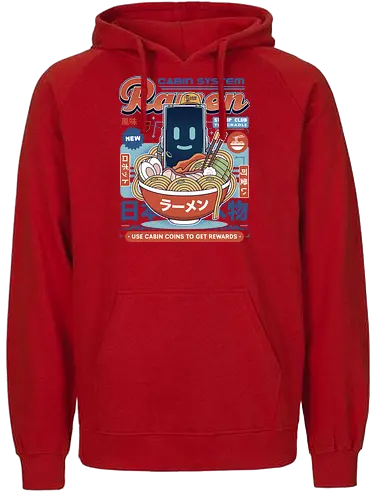 Cabin Coins Ramen Vintage - pragmata, diana, hugh, cabin coins, stamp, robot, space, gaming, gamer, video game, lunar, moon, astronaut, science fiction, ramen - Fairtrade Hoodie