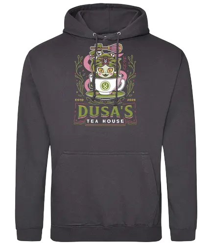 Dusa Green Tea Emblem - hades, hades 2, hades ii, zagreus, zeus, dusa, medusa, zagreus sword, melinoe, cerberus, theseus, game, video games, gaming, gamer - Standard Hoodie