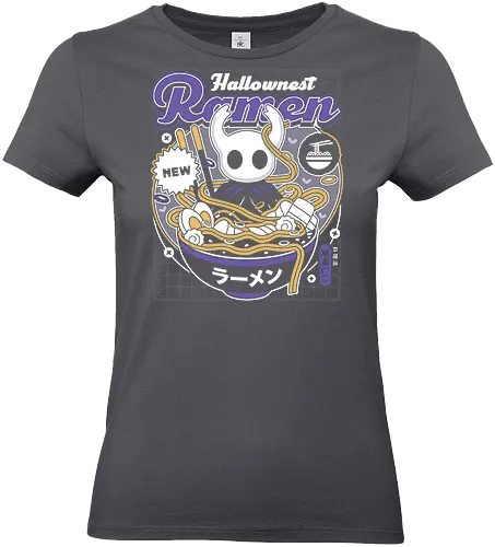 Hallownest Ramen Aesthetic - Bug Knight, hallownest, grub, the knight, hollow, knight, hornet, ramen, bugs, indie game, shade, gamer, gaming, video games, pale king - Standard T-Shirt (Women)