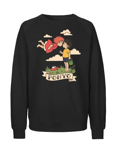 Ponyo: Magical Friendship - Ponyo, famous anime - Fairtrade Sweatshirt