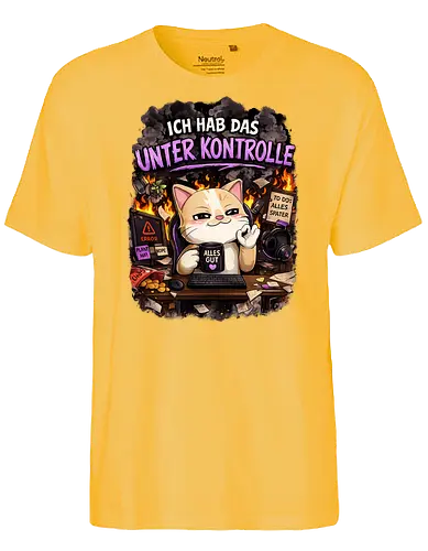 Ich hab das unter Kontrolle - Smilow, Twitch, Streamer, Katze, Chaos - Fairtrade T-Shirt