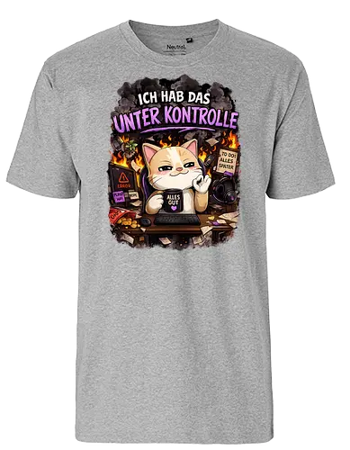 Ich hab das unter Kontrolle - Smilow, Twitch, Streamer, Katze, Chaos - Fairtrade T-Shirt