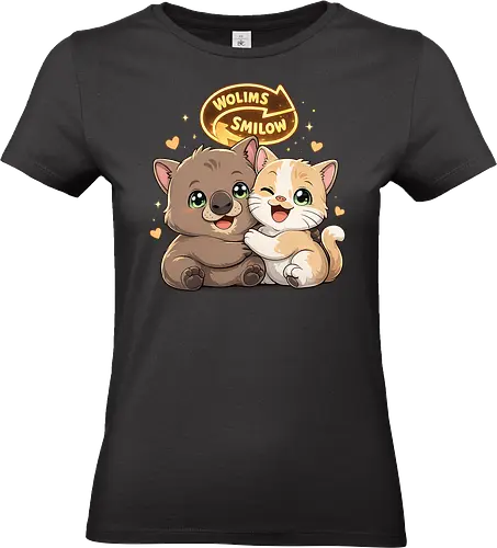 wolimS=Smilow - Smilow, wolimS, Twitch, Streamer, Katze, Wombat, Chaos, Liebe, Herz - Standard T-Shirt (Women)