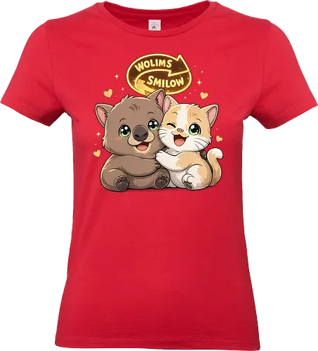 wolimS=Smilow - Smilow, wolimS, Twitch, Streamer, Katze, Wombat, Chaos, Liebe, Herz - Standard T-Shirt (Women)