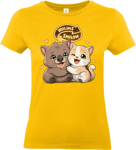 wolimS=Smilow - Smilow, wolimS, Twitch, Streamer, Katze, Wombat, Chaos, Liebe, Herz - Standard T-Shirt (Women)