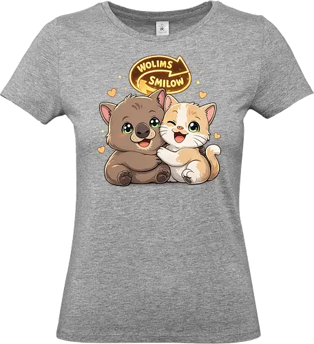 wolimS=Smilow - Smilow, wolimS, Twitch, Streamer, Katze, Wombat, Chaos, Liebe, Herz - Standard T-Shirt (Women)