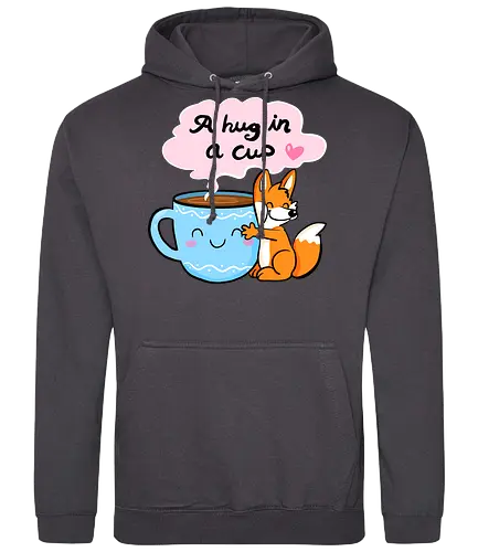 A hug in a cup 2 - Fuchs, Tee, Kaffee, Tea, coffee, hug - Standard Hoodie