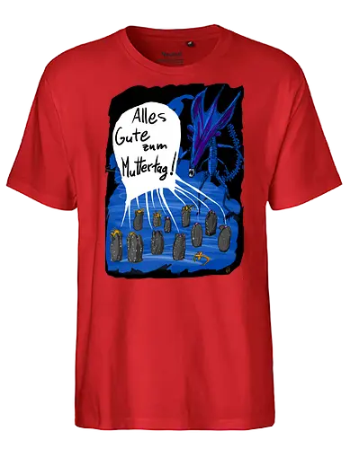 Alles Gute zum Muttertag! - Muttertag, Alien, Xenomorph - Fairtrade T-Shirt
