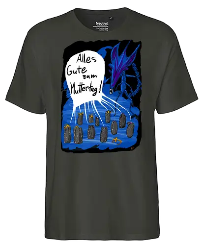 Alles Gute zum Muttertag! - Muttertag, Alien, Xenomorph - Fairtrade T-Shirt