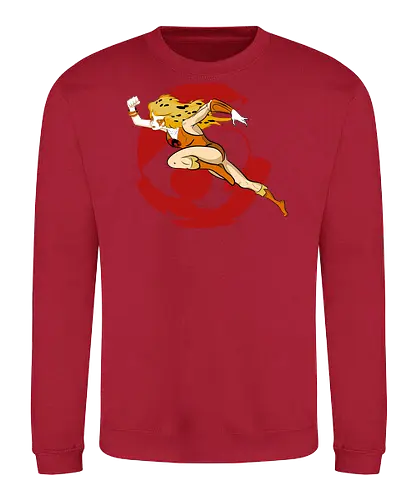 Cheetara – Speed of Thunder - cheetara, thunder cats, speed warrior, female fighter, retro cartoon, 80s animation, fast hero, warrior woman - Sweatshirt