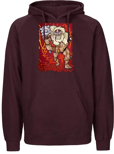 Mutant Warrior – Hammer Fury - mandrill, thunder cats, mutant warrior, hammer fighter, villain character, retro cartoon, 80s animation, battle design - Fairtrade Hoodie
