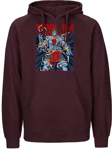 Mumm-Ra – Rising Evil - mumm ra, thunder cats, dark transformation, evil power, retro cartoon, 80s animation, villain rise, dark aura - Fairtrade Hoodie