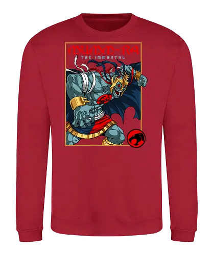 Mumm-Ra – Ancient Terror - mumm ra, thunder cats, ancient evil, undead king, retro cartoon, 80s villain, dark magic, horror vibe - Sweatshirt