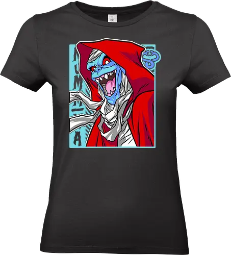 Mumm-Ra – Crimson Hood - mumm ra, thundercats, red hood, dark mage, villain design, retro cartoon, 80s animation, evil aura - Standard T-Shirt (Women)