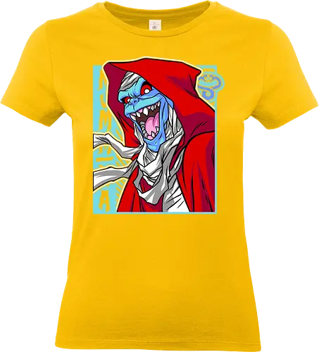 Mumm-Ra – Crimson Hood - mumm ra, thundercats, red hood, dark mage, villain design, retro cartoon, 80s animation, evil aura - Standard T-Shirt (Women)