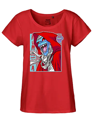 Mumm-Ra – Crimson Hood - mumm ra, thundercats, red hood, dark mage, villain design, retro cartoon, 80s animation, evil aura - Fairtrade Girl Shirt