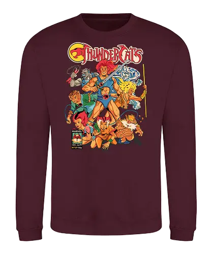 ThunderCats – Hero Squad - thundercats, hero team, retro cartoon, 80s animation, group characters, classic heroes, nostalgic vibe, action team - Sweatshirt