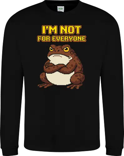 I'm Not For Everyone - Funny Grumpy Toad Pixel Art