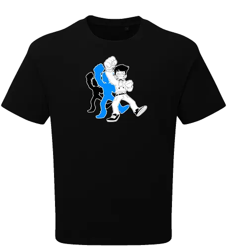 GermiBoi - Anime Character Schatten Blau Schwarz