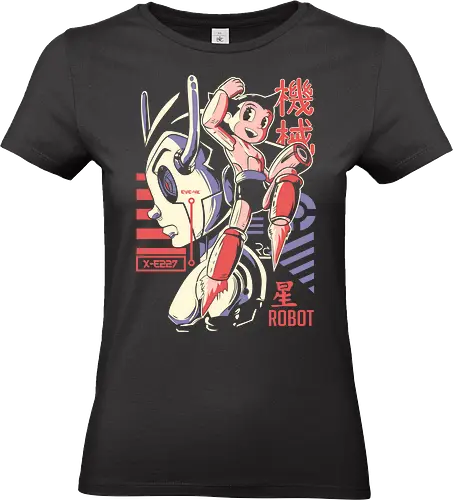 Supersonic Flight - astro boy, flying robot, retro anime, robot kid, anime action, classic japan, vintage manga, futuristic hero - Standard T-Shirt (Women)