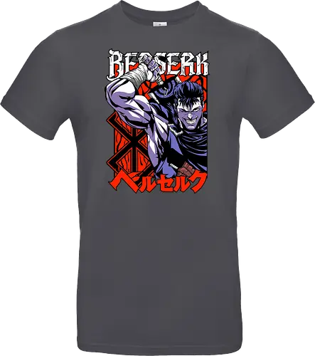 Guts Berserker Rage - berserk, guts, berserker armor, dark anime, sword warrior, manga art, dark fantasy, anime battle - Standard T-Shirt