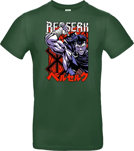 Guts Berserker Rage - berserk, guts, berserker armor, dark anime, sword warrior, manga art, dark fantasy, anime battle - Standard T-Shirt