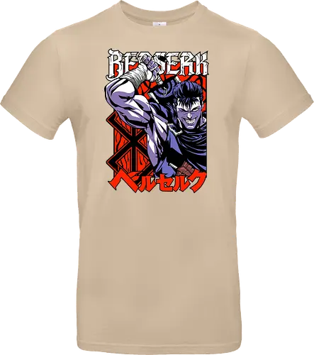 Guts Berserker Rage - berserk, guts, berserker armor, dark anime, sword warrior, manga art, dark fantasy, anime battle - Standard T-Shirt