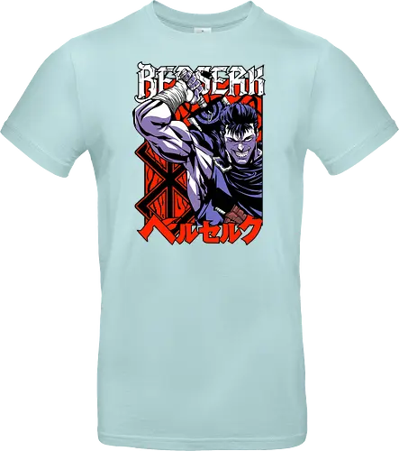 Guts Berserker Rage - berserk, guts, berserker armor, dark anime, sword warrior, manga art, dark fantasy, anime battle - Standard T-Shirt
